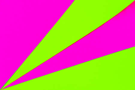 Trendy bold color duotone neon background in pink and green with place for text