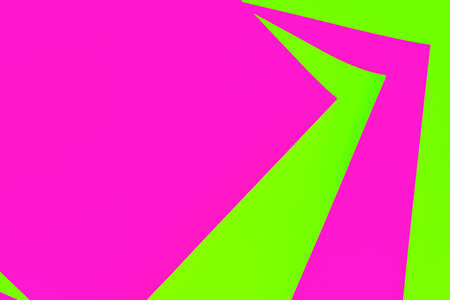 Trendy bold color duotone neon background in pink and green with place for textの写真素材