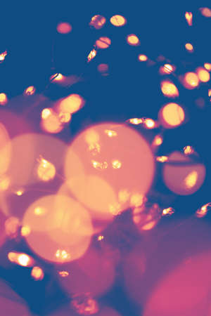 Classic blue background with soft pastel bokeh lights.Holiday, Christmas and New Year background. Ideal to layer with any design. Horizontalの写真素材