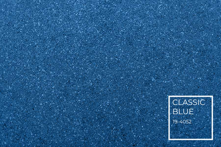 Classic blue textured background with place for text. Horizontal with color name tagの写真素材