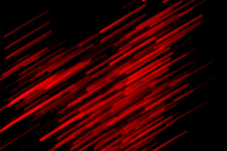 Futuristic blurred lights holiday monochrome background in saturated red and black, perfect for Christmas, New Year, Valentine, party, technology drop. Horizontal, soft focusの写真素材