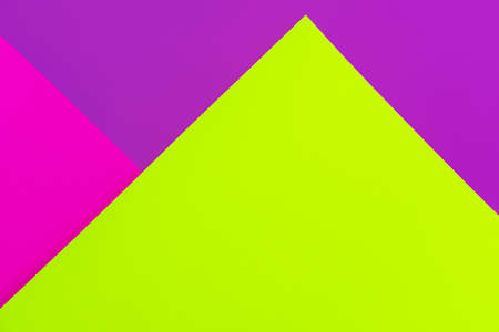 Trendy bold color neon background in pink, violet and green with place for textの写真素材