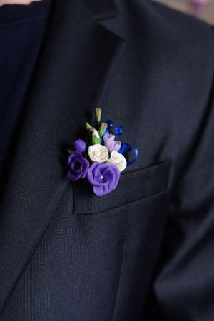 Beautiful boutonniereの写真素材