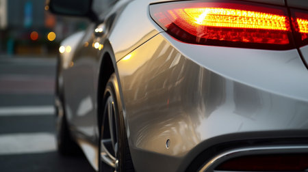 car headlight closeup gray colorの素材