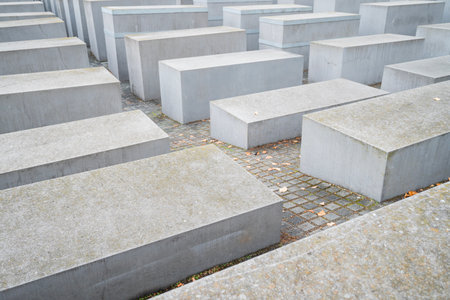 Berlin, Germany - May 6, 2023: Memorial to victims of the Holocaust in Berlin, Germany.