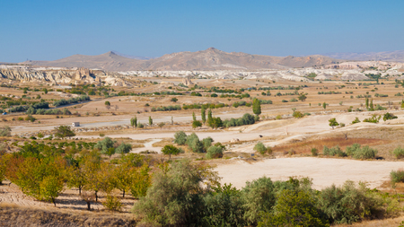 Turkey Cappadocia rock beautiful ancient stone landscapeの写真素材