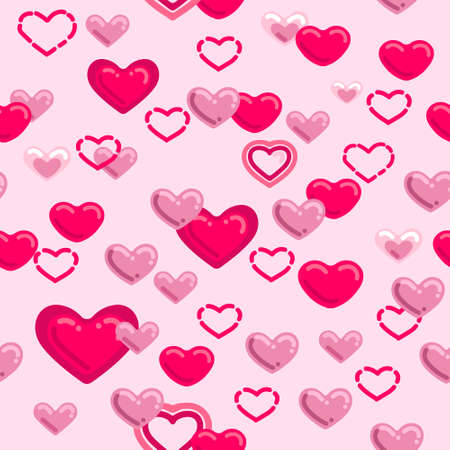 Hearts Valentines day heart, love day, greeting card for congratulations