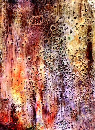 Magic watercolor background hand drawing. Drawing on paper, scanned image.