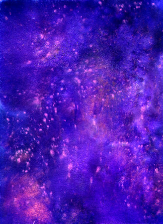 Magic watercolor background hand drawing. Drawing on paper, scanned image.の写真素材