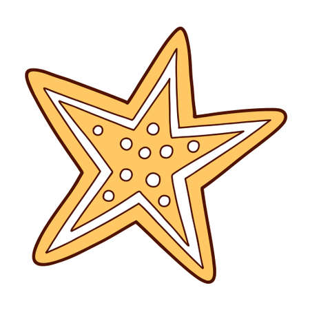 Traditional symbols of Chinese New Year Spring Festival. Decorations, gifts, food. Chinese hieroglyphs on the scroll means good luck.のイラスト素材