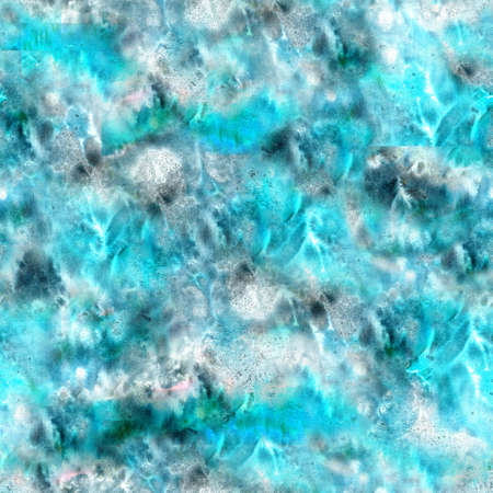 Watercolor abstract expressionism illustration on the white background. style of drip painting. seamless pattern.の写真素材
