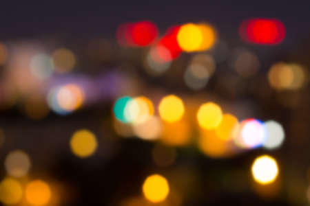 colorful blurred city lights in the night