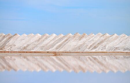 Natural salt extraction. Australiaの写真素材
