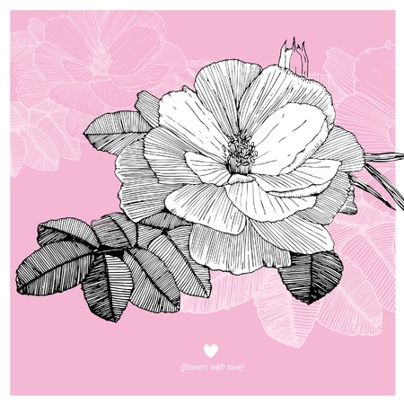 flowers with love_2のイラスト素材
