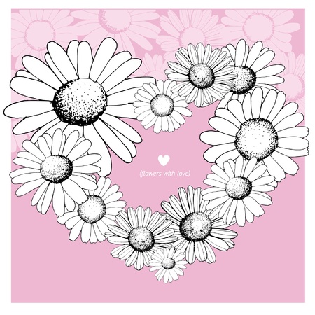  flowers with love_3のイラスト素材