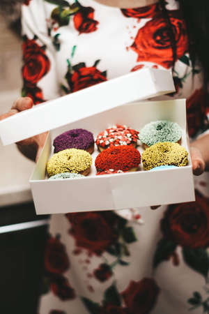 homemade cakes cake pastry cupcake mastic cookingの写真素材