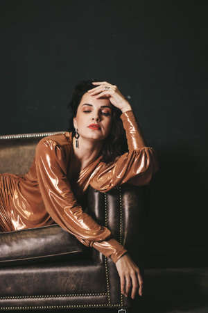 elite girl life. luxury dress, beautiful, fashionableの写真素材