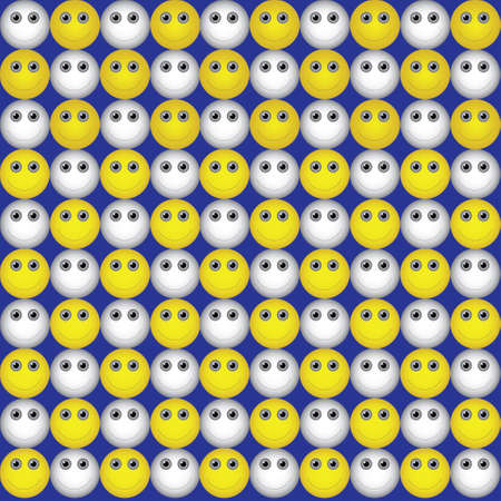 a variety of vector background of emoticonsのイラスト素材