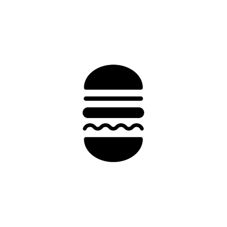 Hamburger icon isolated on white background. vector graphics, icon.のイラスト素材