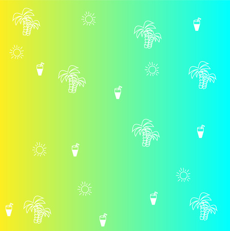 Hot Summer. relaxing sunny beach pattern background. Vector illustration of a gradient.