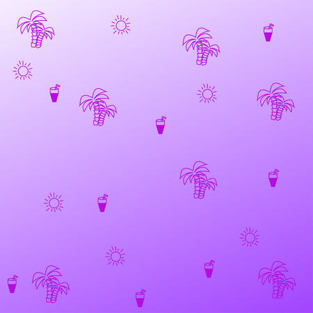 Hot Summer. relaxing sunny beach pattern background. Vector illustration of a gradient.のイラスト素材