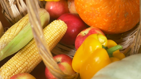 colorful still-life. Autumn harvest. close-up.の写真素材