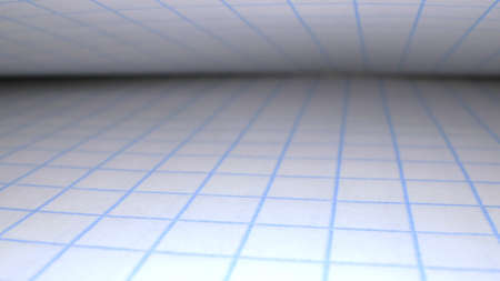close-up in detail. sheets from a notebook in a cage. view between sheetsの写真素材