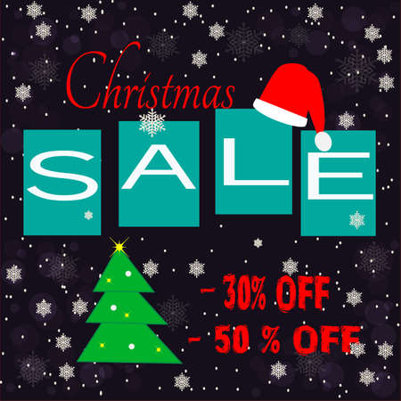 Christmas sale design templateの写真素材