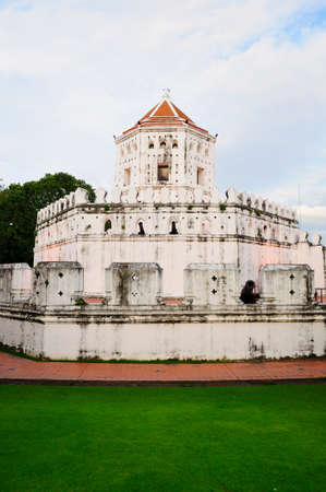 White fort with cannonのeditorial素材