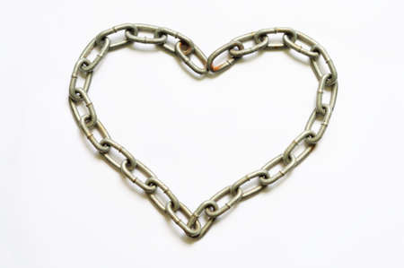  Chain of heart shapeの写真素材