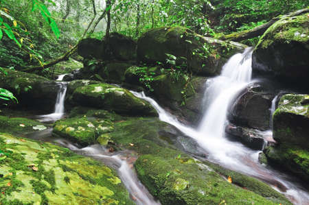 waterfall at poo soi dao national park, thailand