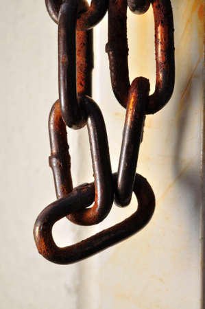 rusted chainの写真素材