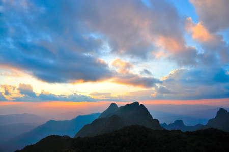 scene of "Chiang Dao" mountain, Thailandの写真素材