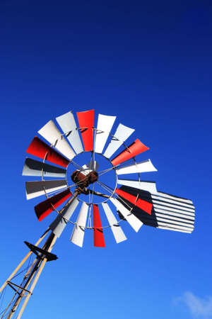 windmill sith blue skyの写真素材