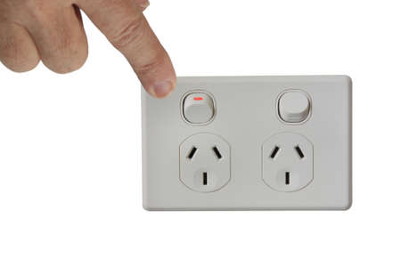 hand switching of the power switch