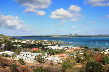view from Green Fort  Hill Lookout looking towards Horne Island Queensland Australiaの写真素材