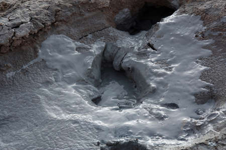 Mudpools form in high-temperature geothermal areas these ones are in Bolivia