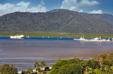 view of Cairns habour in Queensland Australiaの写真素材
