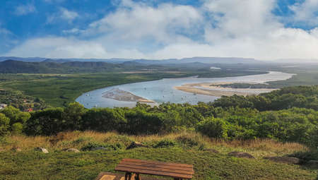Cape Tribulation Cooktown view of Endeavour riverfrom Grassy Hill
