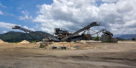 Sand Mining  in a quarry  in Cairns Australia