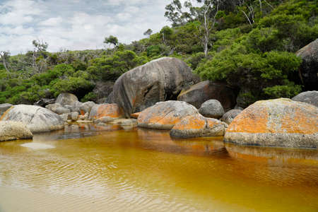 Wilsons Prom National Park in Victoria Australia this is the southern most point on the Australian mainlandの写真素材