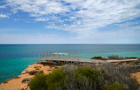 SkipJack Point is in Francois National Park Western Australia.Colors of the cliffs are awesomeの写真素材