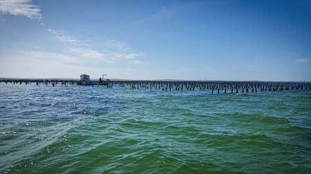 Coffin Bay is a town in the Eyre Peninsula noted for seafood especially for its world class oysters grown it it pristine watersの写真素材
