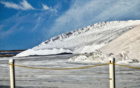 Salt mining in  Dampier, Port Hedland Western Australiaの写真素材