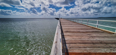 Looking out at Hervey Bay's famous and historic Urangan Pier in Queensland Australia