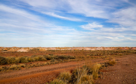 Coober Pedy, Australia. Coober Pedy mining town in South Australia. Located in the South Australian outback desert.の写真素材