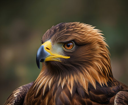 close up of a eagle head view. AI Generatedの写真素材