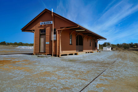 Almaden Railway Station in North Queensland, Australiaの写真素材