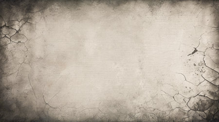 old grungy background in black and white, with dirty grungy borders. AI Generatedの写真素材