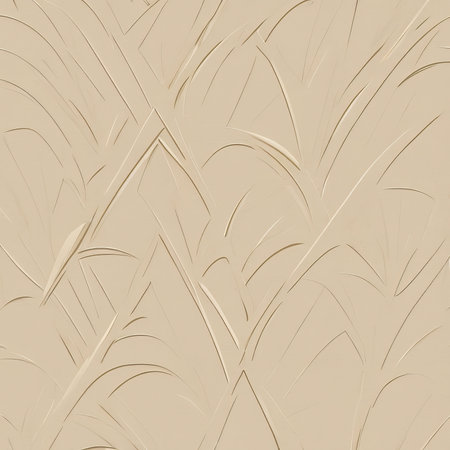 Soft, calming cream with flowing shapes and lines. Generative AIの写真素材